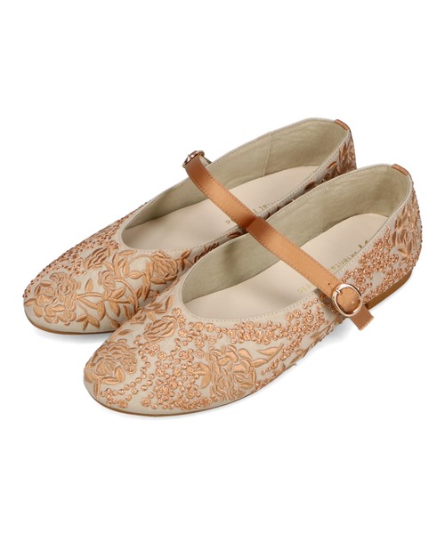 WA ORiental TRaffic（ダブルエーオリエンタルトラフィック）の「フラワー刺繍メリージェーンパンプス/52119（パンプス・レディース・グレー/オレンジ・34/35/36/37/38/39/40/41/42）」の7枚目の写真