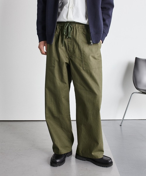 SHIPS.me(シップスミー)の「【ZOZO限定】SHIPS.me: 綿麻イージーベイカーパンツ(その他パンツ・メンズ・ブラウン/ブラック/オリーブ/アイボリー・XL-Short/L-Regular/L-Short/M-Regular/M-Short/S-Regular/S-Short/XS-Regular/XS-Short/XL-Regular)」の18枚目の写真