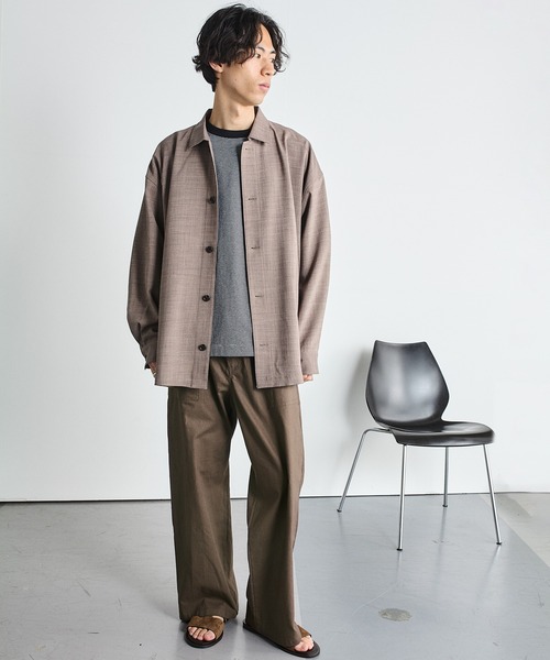 SHIPS.me(シップスミー)の「【ZOZO限定】SHIPS.me: 綿麻イージーベイカーパンツ(その他パンツ・メンズ・ブラウン/ブラック/オリーブ/アイボリー・XL-Short/L-Regular/L-Short/M-Regular/M-Short/S-Regular/S-Short/XS-Regular/XS-Short/XL-Regular)」の6枚目の写真