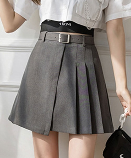 SallyLunn（サリーラン）の「【大人フェミニン】ボックスプリーツスカート（スカート・レディース・ブラック/グレー・MEDIUM/LARGE）」の4枚目の写真