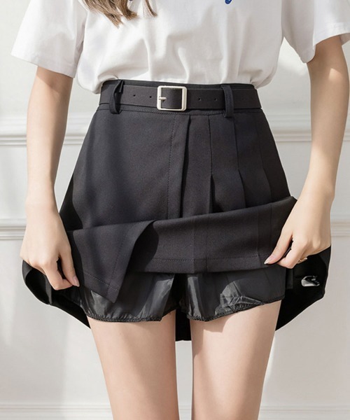 SallyLunn（サリーラン）の「【大人フェミニン】ボックスプリーツスカート（スカート・レディース・ブラック/グレー・MEDIUM/LARGE）」の5枚目の写真