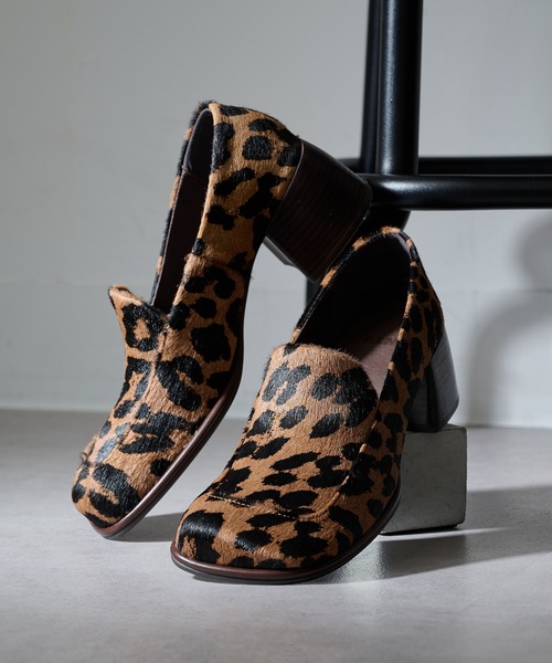 ALM.（アルム）の「【ALM.】TICO LEATHER PUMPS ローファーパンプス（ローファー・レディース・ブラック/シルバー/レオパード・38/37/36）」の3枚目の写真