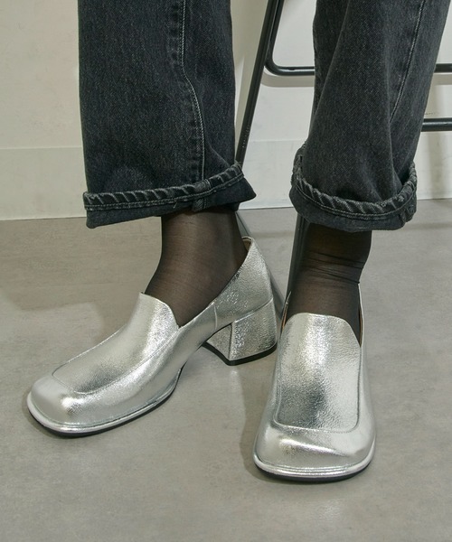 ALM.（アルム）の「【ALM.】TICO LEATHER PUMPS ローファーパンプス（ローファー・レディース・ブラック/シルバー/レオパード・38/37/36）」の20枚目の写真
