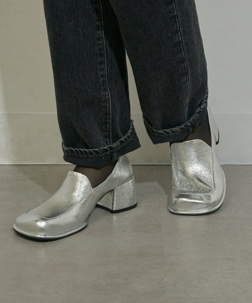 ALM.（アルム）の「【ALM.】TICO LEATHER PUMPS ローファーパンプス（ローファー・レディース・ブラック/シルバー/レオパード・38/37/36）」の17枚目の写真