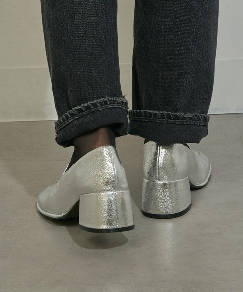 ALM.（アルム）の「【ALM.】TICO LEATHER PUMPS ローファーパンプス（ローファー・レディース・ブラック/シルバー/レオパード・38/37/36）」の15枚目の写真