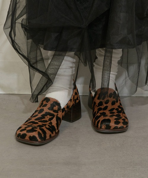 ALM.（アルム）の「【ALM.】TICO LEATHER PUMPS ローファーパンプス（ローファー・レディース・ブラック/シルバー/レオパード・38/37/36）」の11枚目の写真
