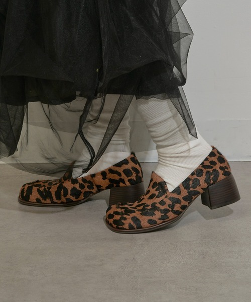 ALM.（アルム）の「【ALM.】TICO LEATHER PUMPS ローファーパンプス（ローファー・レディース・ブラック/シルバー/レオパード・38/37/36）」の8枚目の写真