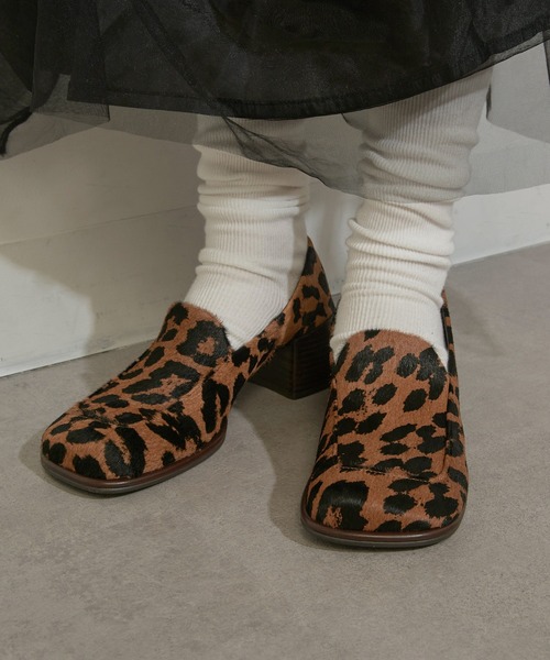 ALM.（アルム）の「【ALM.】TICO LEATHER PUMPS ローファーパンプス（ローファー・レディース・ブラック/シルバー/レオパード・38/37/36）」の10枚目の写真