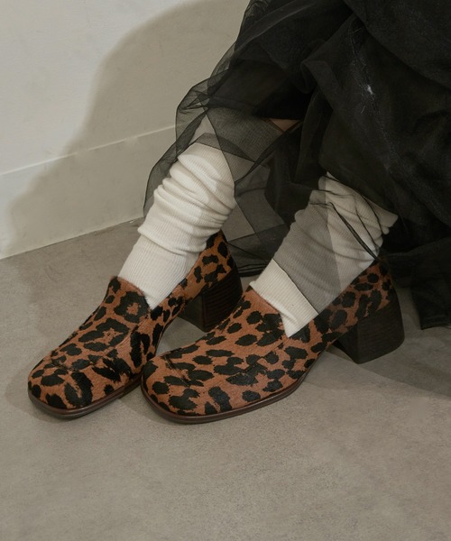 ALM.（アルム）の「【ALM.】TICO LEATHER PUMPS ローファーパンプス（ローファー・レディース・ブラック/シルバー/レオパード・38/37/36）」の9枚目の写真