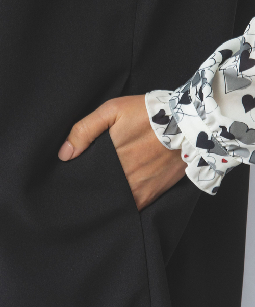 NARACAMICIE（ナラカミーチェ）の「【NARACAMICIE】トロピカルポリエステルジレ（その他アウター・レディース・ブラック・M）」の8枚目の写真