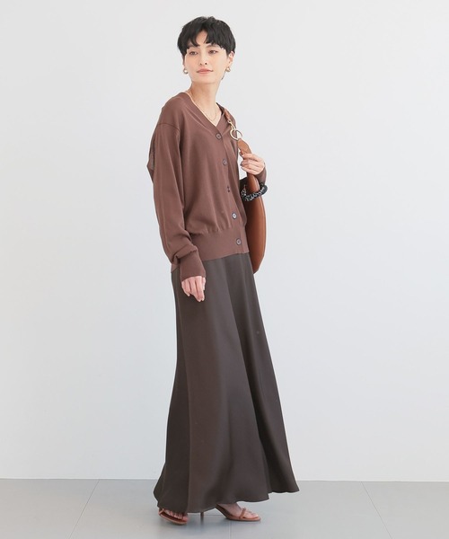 BARNYARDSTORM（バンヤードストーム）の「BARNYARDSTORM /　シアーライトＶネックカーディガン 【『BABALOG』チャンネルご紹介アイテム】（カーディガン/ボレロ・レディース・オレンジ/ブラウン/ホワイト・1/0）」の21枚目の写真