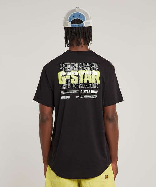 G-STAR(ジースター)の「LASH BACK GRAPHIC T-SHIRT/バックグラフィックTシャツ(Tシャツ/カットソー・メンズ・ホワイト/オリーブ/ダークブラック・X-SMALL/X-LARGE/SMALL/MEDIUM/LARGE)」の15枚目の写真