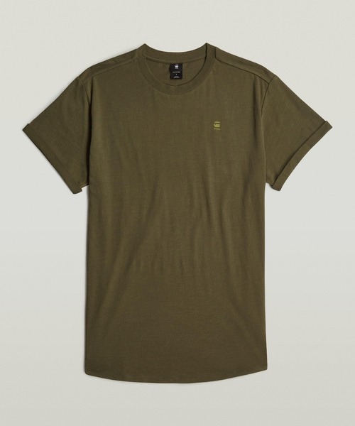 G-STAR(ジースター)の「LASH BACK GRAPHIC T-SHIRT/バックグラフィックTシャツ(Tシャツ/カットソー・メンズ・ホワイト/オリーブ/ダークブラック・X-SMALL/X-LARGE/SMALL/MEDIUM/LARGE)」の6枚目の写真
