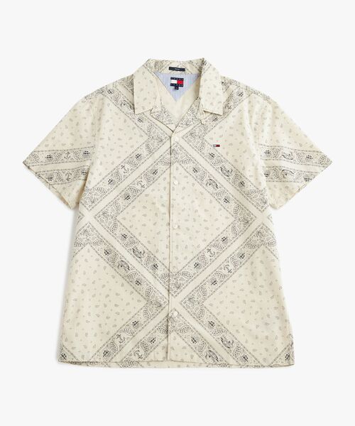 tommy jeans（トミー ジーンズ）の「レギュラーオールオーバープリントショートスリーブシャツ（シャツ/ブラウス・メンズ・ブルー/ホワイト・MEDIUM/LARGE/SMALL/X-LARGE）」の13枚目の写真