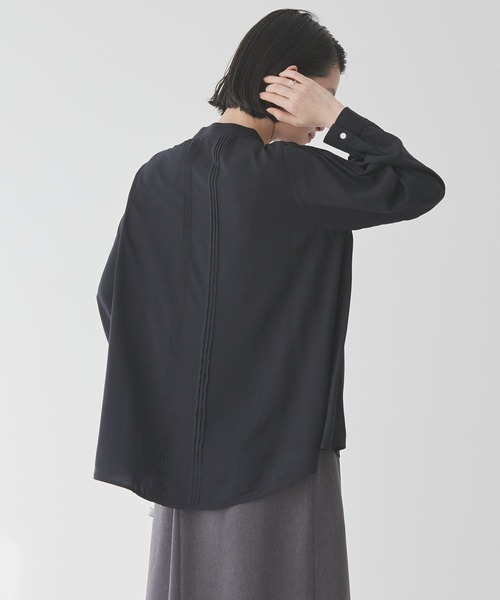 AMERICAN HOLIC(アメリカンホリック)の「サラックールタックブラウス(シャツ/ブラウス・レディース・アイボリー/ブラック/サックスブルー/ピンク・M/L)」の20枚目の写真