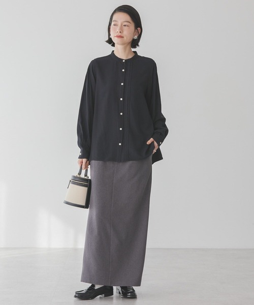 AMERICAN HOLIC(アメリカンホリック)の「サラックールタックブラウス(シャツ/ブラウス・レディース・アイボリー/ブラック/サックスブルー/ピンク・M/L)」の21枚目の写真