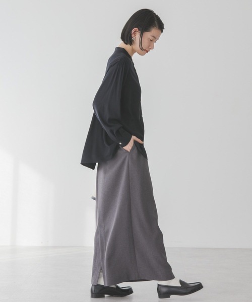 AMERICAN HOLIC(アメリカンホリック)の「サラックールタックブラウス(シャツ/ブラウス・レディース・アイボリー/ブラック/サックスブルー/ピンク・M/L)」の22枚目の写真