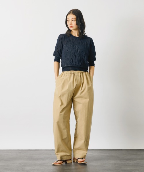 MICA&DEAL（マイカ＆ディール）の「【MICA&DEAL /マイカアンドディール】コットンイージーパンツ【WEB限定】（その他パンツ・レディース・ベージュ/オフホワイト・フリー）」の3枚目の写真