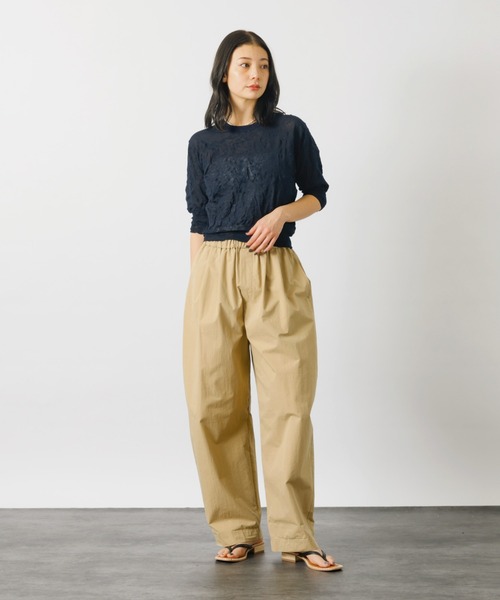 MICA&DEAL（マイカ＆ディール）の「【MICA&DEAL /マイカアンドディール】コットンイージーパンツ【WEB限定】（その他パンツ・レディース・ベージュ/オフホワイト・フリー）」の15枚目の写真