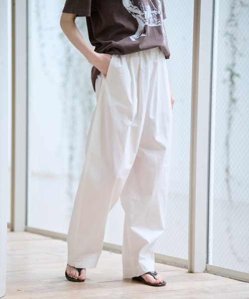 MICA&DEAL（マイカ＆ディール）の「【MICA&DEAL /マイカアンドディール】コットンイージーパンツ【WEB限定】（その他パンツ・レディース・ベージュ/オフホワイト・フリー）」の18枚目の写真