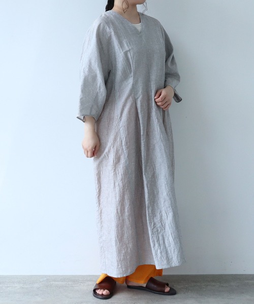 yuni(ユニ )の「バックVネック ワンピース(ワンピース・レディース・ネイビー/ブラック/グリーン/その他/ブラウン・FREE)」の21枚目の写真