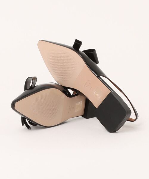 ANGEL ALARCON(アンヘルアラルコン)の「【ANGEL ALARCON】ポインテッドトウローヒールリボンパンプス(D51304)(パンプス・レディース・ブラック/ベージュ・36/37/38/39/35)」の4枚目の写真