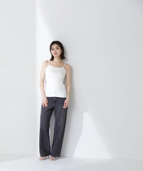 NATURAL BEAUTY BASIC(ナチュラルビューティーベーシック)の「◇【Oggi掲載】カップインバックシャンキャミソール(キャミソール・レディース・ブラウン/オフホワイト/ブラック・MEDIUM/SMALL)」の14枚目の写真