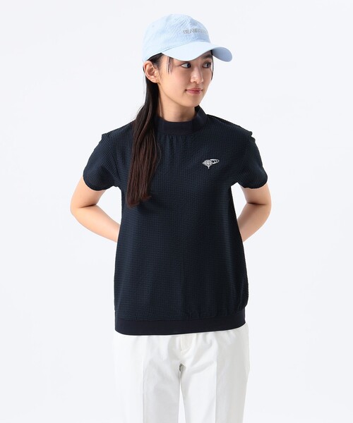 BEAMS GOLF(ビームスゴルフ)の「〈WOMEN〉ORANGE LABEL / ドットエア(R)モックネックシャツ(Tシャツ/カットソー・レディース・グリーン/ネイビー/その他・SMALL/MEDIUM/LARGE)」の10枚目の写真