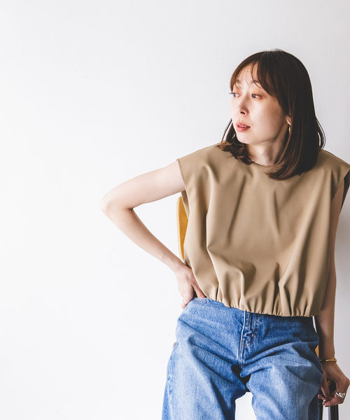 Noble　エステルツイルショートレングスブラウス ノーブル NOBLE エステルツイルショートレングスブラウス