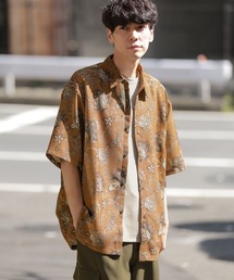 LAKOLE | メッシュペイズリーシャツ半袖 / 325513(シャツ/ブラウス)