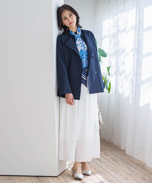 LAUTREAMONT(ロートレアモン)の「シアーフレアースカート≪洗濯機で洗える≫(スカート・レディース・ホワイト/ベージュ/チャコールグレー・9号/7号)」の16枚目の写真