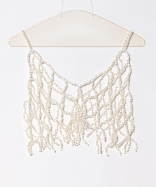 DURAS(デュラス)の「パールビスチェ(キャミソール・レディース・ホワイト・FREE)」の2枚目の写真