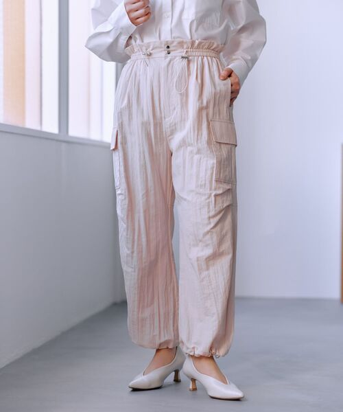 COHINA(コヒナ)の「ドロストデザインワークパンツ 【低身長・小柄女性】(その他パンツ・レディース・グレー/ベージュ/ピンク・XS-Short/S-Short/XS-Regular/S-Regular)」の3枚目の写真