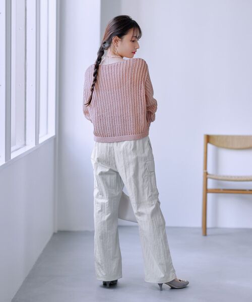 COHINA(コヒナ)の「ドロストデザインワークパンツ 【低身長・小柄女性】(その他パンツ・レディース・グレー/ベージュ/ピンク・XS-Short/S-Short/XS-Regular/S-Regular)」の9枚目の写真