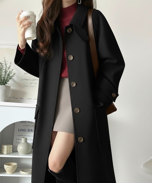 セール】ぐっとエレガントに。でも、決めすぎない。ロング丈比翼ステン