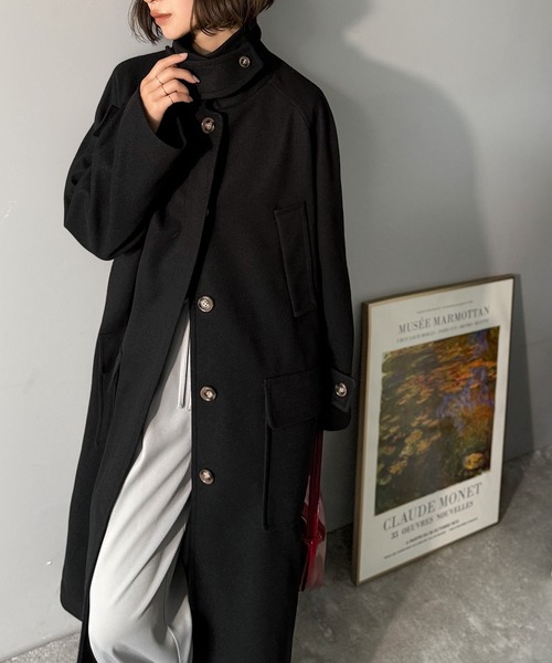 セール】ぐっとエレガントに。でも、決めすぎない。ロング丈比翼ステン