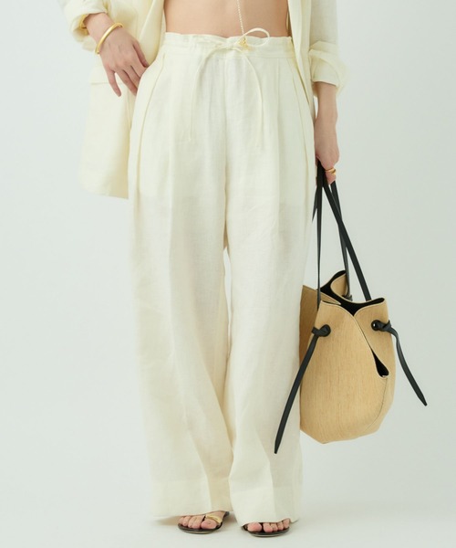 Chaos(カオス)の「Chaos(カオス)/アガサチャンパカパンツ 【セットアップ可】(スラックス・レディース・ホワイト/オリーブ/ブラック・FREE)」の11枚目の写真