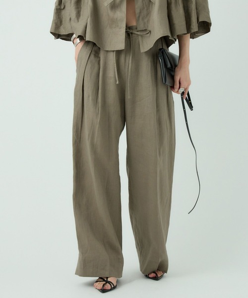 Chaos(カオス)の「Chaos(カオス)/アガサチャンパカパンツ 【セットアップ可】(スラックス・レディース・ホワイト/オリーブ/ブラック・FREE)」の20枚目の写真