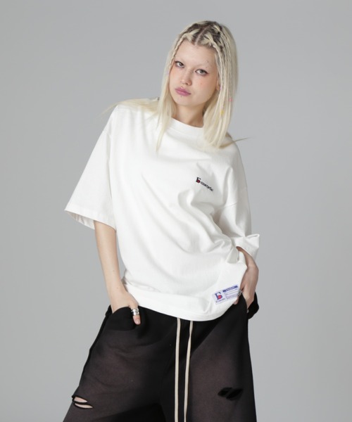 DANKE SCHON(ダンケシェーン)の「【WEB&DEPOT限定】DankeSchon/ダンケシェーン/16OE S/S TEE LOGO(Tシャツ/カットソー・レディース・ホワイト/ブラック・L/M/S)」の2枚目の写真