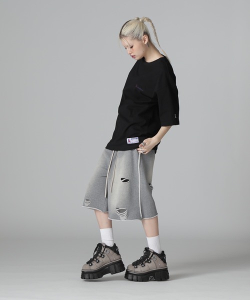 DANKE SCHON(ダンケシェーン)の「【WEB&DEPOT限定】DankeSchon/ダンケシェーン/16OE S/S TEE LOGO(Tシャツ/カットソー・レディース・ホワイト/ブラック・L/M/S)」の21枚目の写真