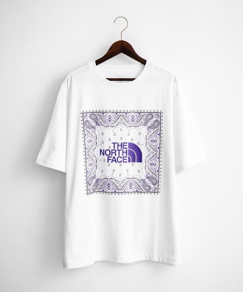 THE NORTH FACE（ザノースフェイス）の「THE NORTH FACE ザ・ノースフェイス M'S BANDANA S/S R/TEE ルーズフィットバンダナ柄スクエアプリント半袖Tシャツ（Tシャツ/カットソー・メンズ・ベージュ/ピンク/ホワイト/ブラック/グレー/オレンジ・S/M/L/XL/XXL）」の18枚目の写真