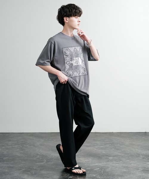 2色 ボタニカル柄 カットソー 半袖 トリミング ルーズフィット セール】THE NORTH FACE ザ・ノースフェイス M'S BANDANA S/S R