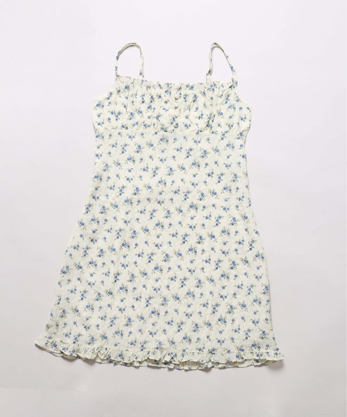 PHILLY（フィリー）の「【PHILLY】フラワーワッシャーキャミワンピース（ワンピース・レディース・ブラック/アイボリー・FREE）」の18枚目の写真