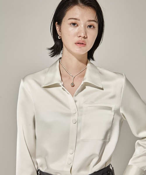 Soierie（ソワリー）の「【Soierie/ソワリー】Pome ballchain necklace/ボールチェーンネックレス（ネックレス・レディース・シルバー/ゴールド・FREE）」の5枚目の写真