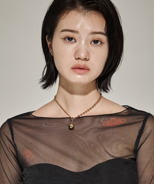 Soierie（ソワリー）の「【Soierie/ソワリー】Pome ballchain necklace/ボールチェーンネックレス（ネックレス・レディース・シルバー/ゴールド・FREE）」の7枚目の写真