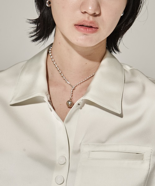 Soierie/ソワリー】Pome ballchain necklace/ボールチェーンネックレス