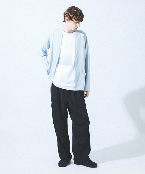 ABAHOUSE（アバハウス）の「【セットアップ対応】 ウーブン ドライ パラシュートパンツ / ワイドパンツ / 裾調整可能（その他パンツ・メンズ・ネイビー/グレー・46/48）」の3枚目の写真