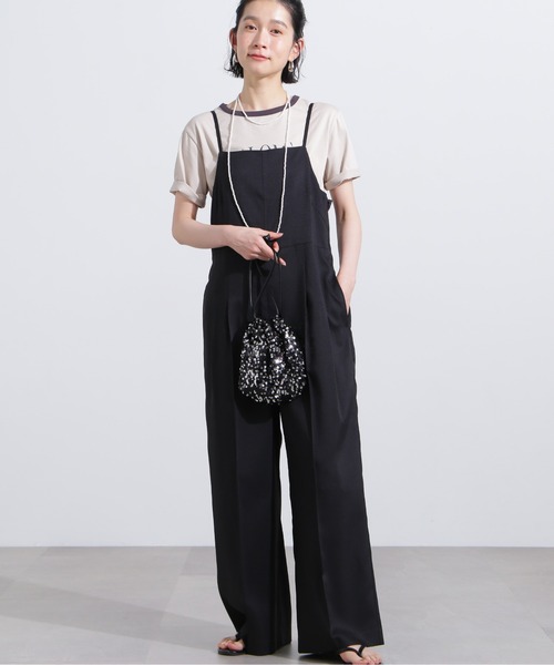 N.（N. Natural Beauty Basic）（エヌエヌナチュラルビューティーベーシック）の「バイカラーロゴTシャツ（Tシャツ/カットソー・レディース・ベージュ/ブラウン・MEDIUM）」の14枚目の写真