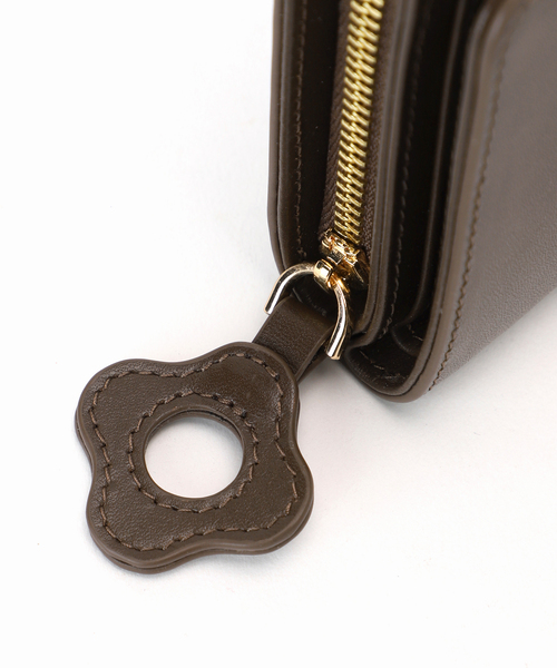 Spick & Span（スピックアンドスパン）の「《WEB限定追加》HASHIBAMI / ハシバミ  FLOWERバックル ウォレット（財布・レディース・イエロー/ブラウン・FREE）」の15枚目の写真