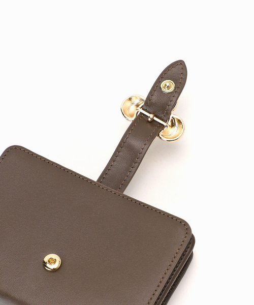 Spick & Span（スピックアンドスパン）の「《WEB限定追加》HASHIBAMI / ハシバミ  FLOWERバックル ウォレット（財布・レディース・イエロー/ブラウン・FREE）」の9枚目の写真